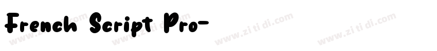 French Script Pro字体转换